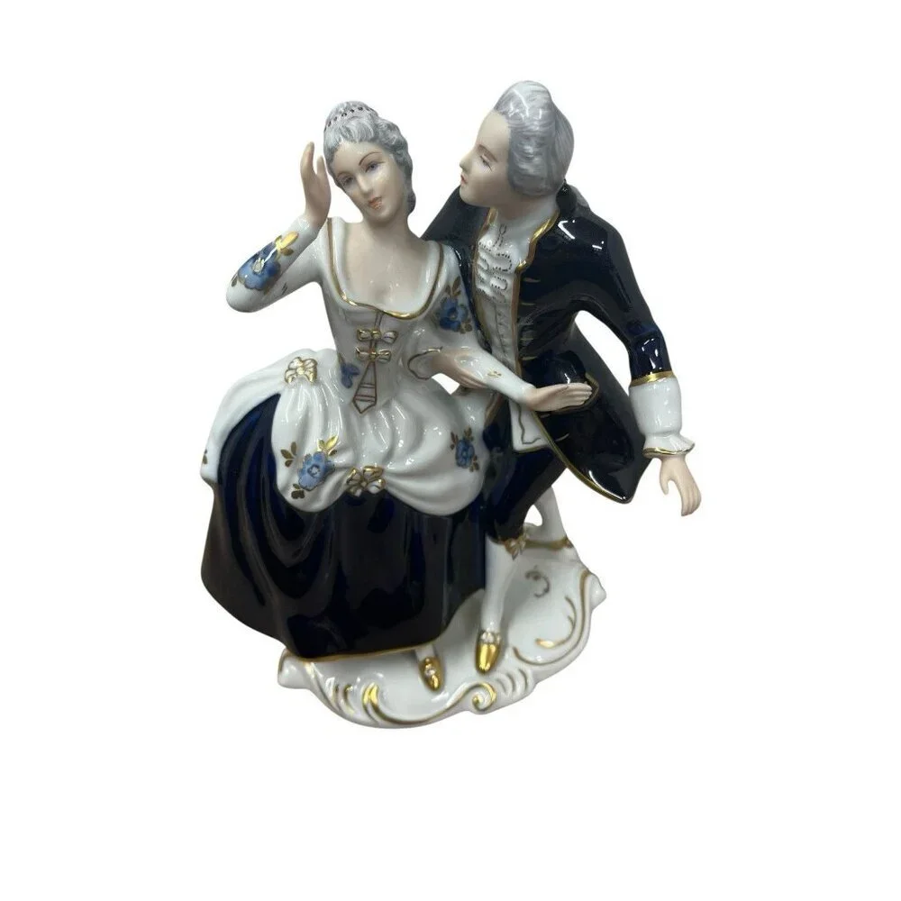 Vintage Royal Dux Bohemia Porcelain Dancing Figurine Czech Republic # 137 25